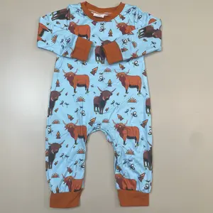 baby boy clothes baby stuff newborn winter romper newborn onesie hignland cow romper