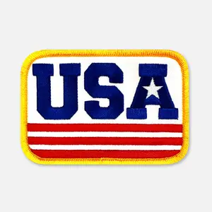 USA PATCH Classic Trucker Patch Collection Heavy Twill Embroidered Iron On Adhesive Backed 4" x 2.75"