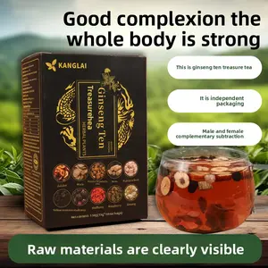 Ginseng Ten Treasure Herbal Tea Bags for Men and Women 20 Packs