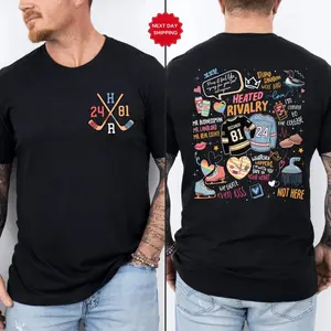 Heated Rivalry Romance Shirt, Hollanov Couple Romance Book Tshirt, Hockey Rivals Couple Shirts, Movie Book Fans Gift, American Hockey Pride