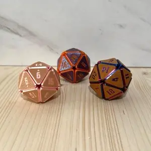 Squishy D20 Fidget Toy Handmade Random Color Stress Relief Perfect For Anxious Nerds