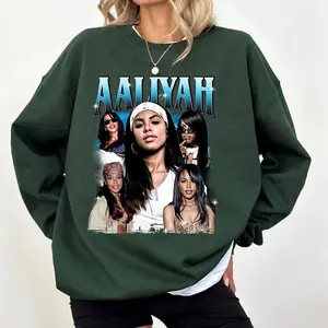 Aaliyah Rap 90s Vintage Shirt Sweatshirt Hoodie, Fashion Cotton, Full Size, Full Colors, For Women