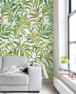 Tropical Leaves Wallpaper - Large - Peel and Stick