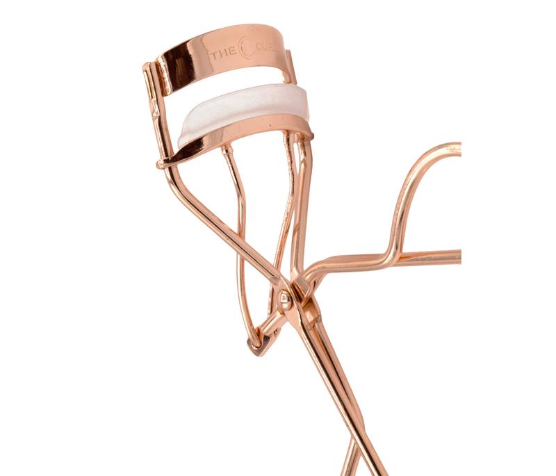 The C Curl Eyelash Curler - Patented C Curling SWOOP Design for Natural Curls - Includes Replacement Pad for Durability - Perfect for Makeup Enthusiasts & Professionals - White