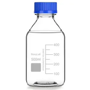 Media Storage Bottles with GL45 Blue Screw Cap, 250-2000 ml
