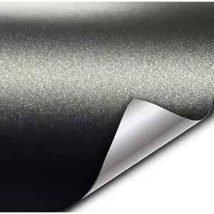 + Matte Metallic Black  Vinyl Wrap (1ft x 5ft)