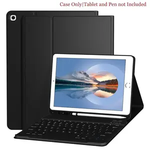 Keyboard Case for iPad 9th 8th 7th Generation 10.2 Inch, Detachable Magnetic Keyboard Case with Pencil Holder, Tablet Protective Cases for iPad 9th/8th/7th & iPad Air 3rd 10.5"/iPad Pro 10.5", Wireless Tablet Keyboard