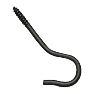 212 MAIN Village Wrought Iron CH-2-AX Powder Coated U-Shaped Ceiling Screw Hook, Heavy-Duty Ceiling Hook for Home Decor, Plaques, U Shaped Hook, Ceiling Hooks