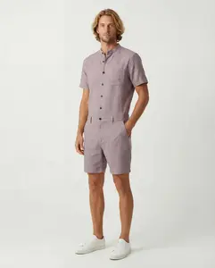 Lavender Linen Romper