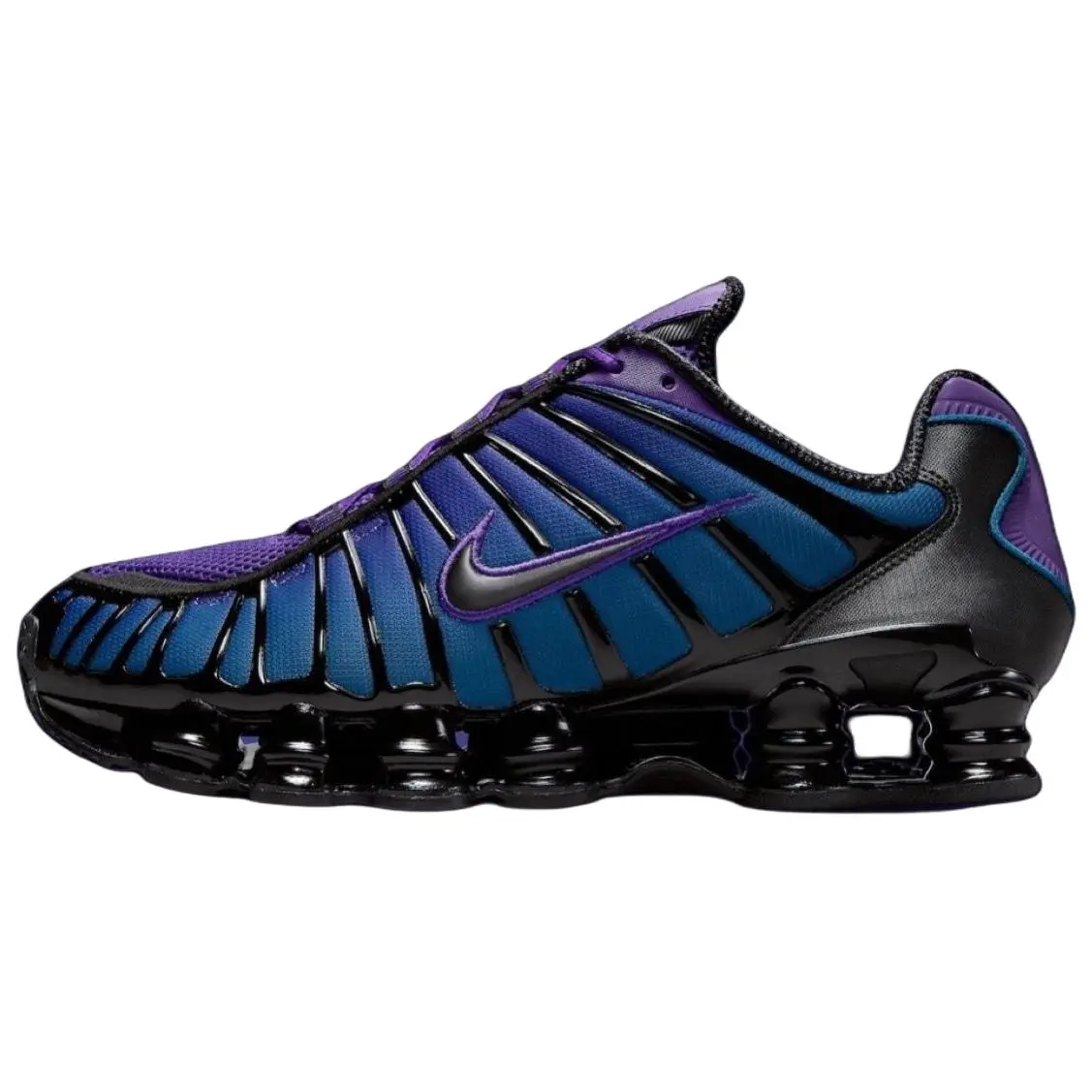NIKE Men's Shox TL 'Voltage Purple' Sneakers - Breathable Mesh Upper and Full Cushion for a Bold Look and Lifestyle Wear, Daily Walk
