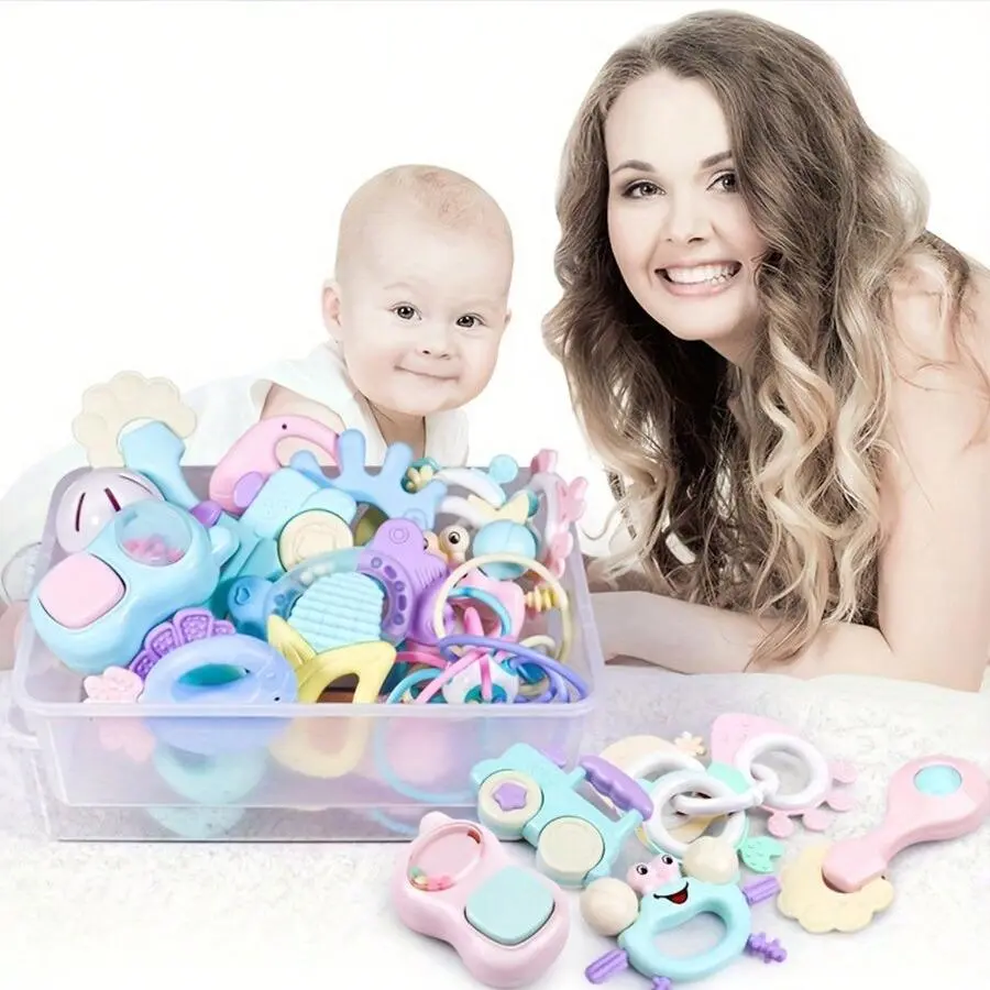 Baby Finger Teether Toy, 4/12/15pcs/set Baby Teething Relief Toy, Easy ...
