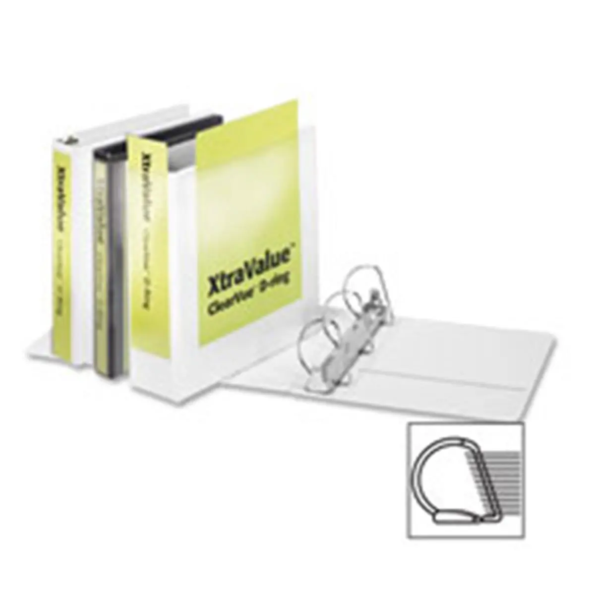 Cardinal Slant D-Ring Document Binder, 1.5 in. Capacity, White - Custom Binder with Pockets, Binder With Pockets Binders