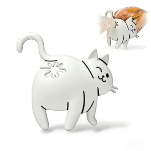 Cat Butt Bread Clip, 3D Printed Humorous Kitchen Gadget, Kitchen Tool, Plastic Bag Rack for Breads & Snacks, Cute Animal Storage Accessories