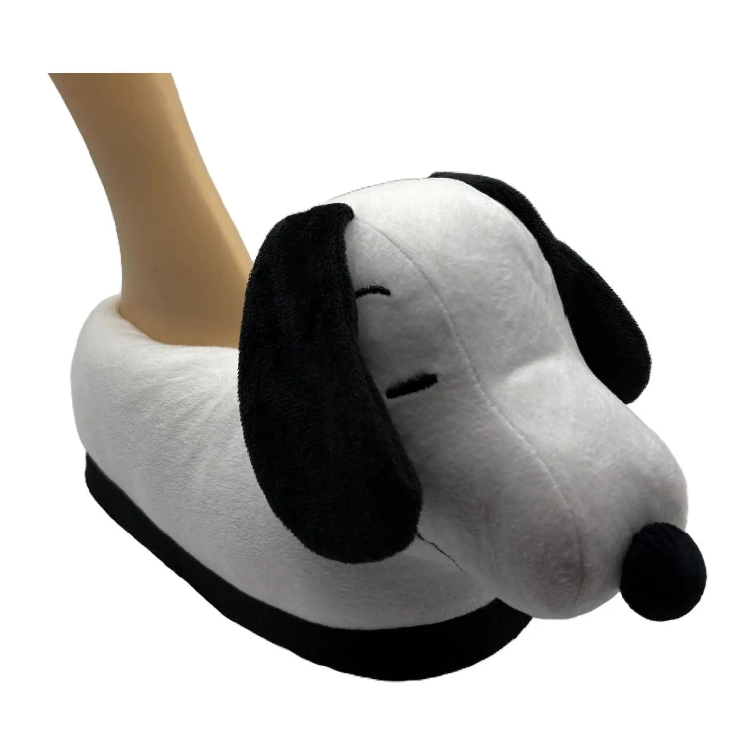 Peanuts Ladies' Snoopy Plush Head Slipper withNon-Skid Sole Peanuts Ladies' Snoopy Plush Head Slipper withNon-Skid Sole