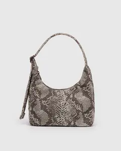 Mini Nylon Shoulder Bag - Snake