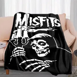 Misfits Band (5) Printed plush blankets are suitable for all seasons, soft and comfortable for sofas, mattresses, offices, outdoor use, camping, travel, and home use. Perfect for Black Friday