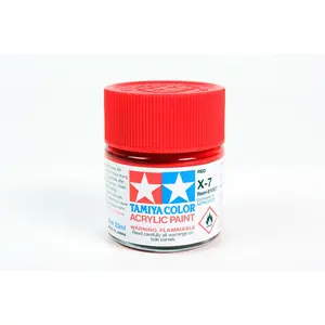 Tamiya Color Acrylic X-7 RED- 23ML BOTTLE Tamiya Color Acrylic X-7 RED- 23ML BOTTLE