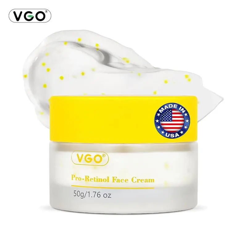 VGO Retinol Cream for Face, 1% Retinol, 1% Bakuchiol, Skin Tightening, Anti Aging and Wrinkle, Facial Firming Cream for All Skin Types 1.76 Oz  Skincare dark circle wrinkle daily moisturizer face cream skin  care  magic Comfort Hydrate Hydrating Moisture