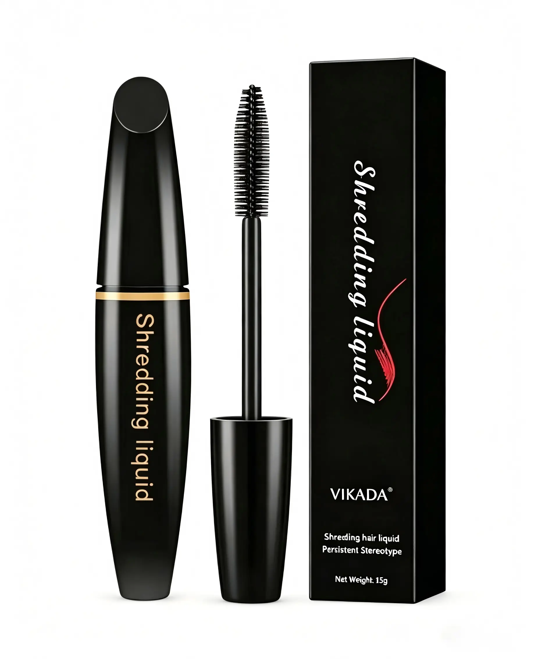 VIKADA 15g Hair Finishing Stick Brush - Haircare Tool, 24-Month Shelf Life, Lightweight Non-Greasy Liquid Hair Gel, All-Day Hold, Sleek Matte Flyaway Control, Professional Daily Styling #HairHacks #TikTokMadeMeBuyIt #SlickBack