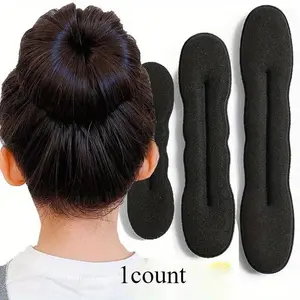 Sponge Hair Styling Tool, 1 Count Plastic Loop Curly Hair Maker, Hair Scrunchie Headband, Twist Donut Bun Curler Hairband, Heatless Hair Curlers