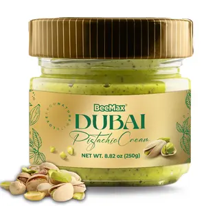 Beemax Pistachio Cream – Premium Smooth Spread Made with Real Pistachios, Rich & Velvety Nut Butter for Desserts, Toasts, and Baking – 8.82 oz