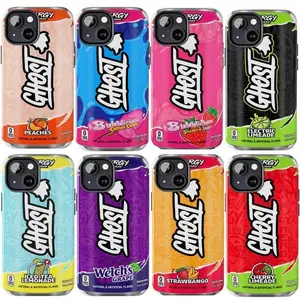 Ghost Energy Drink Phone Case Flavor Bubblicious Candy Iced Tea Lemonade Peaches Grape Electric Limeade Strawbango Cherry Cover Compatible with phone Cases For iPhone 17 16 15 14 13 12 Promax Pro Plus