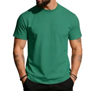 Men's Short Sleeve  Casual Round-neck Cotton Top Suitable for Daily And Festival Wear Comfortable Summer White Tee Breathable Quick-Dry Athletic T-Shirts