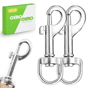 2 Pcs Swivel Eye Snap Hook, 3.5 Inch Single Ended Swivel, Scuba Bolt Snap, Leash Clips for Dog, Key, Pet Feed Buckets, Flag Pole Rope, Camera Strap and More