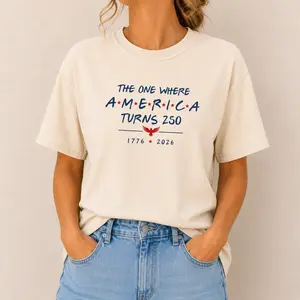 Comfort Colors 4th Of July Shirt, The One Where America Turns 250 Years Tshirt, Patriotic Memorial Day Tee for women, 1776 2026 USA Shirts- HnhDessign Clothing