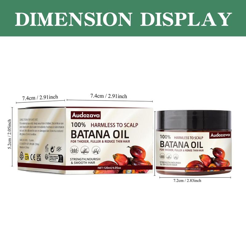 Batana Oil for Hair Growth Dr Sebi Organic Pure from Honduras with Keratin, Coffee Extract & Other Ingredients to Enhance Efficacy for Haircare Thickening Nourishing Silky