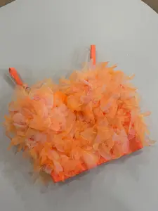 Ruffle Orange Corset