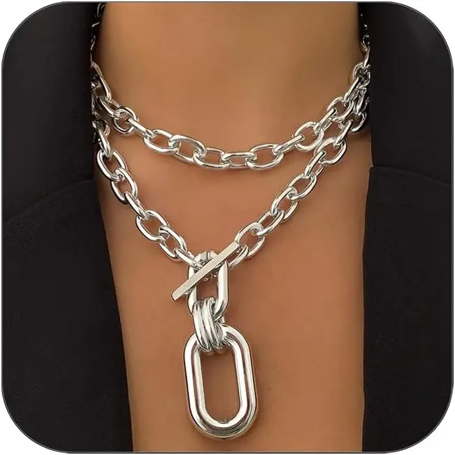 Silver Larered Neckalce