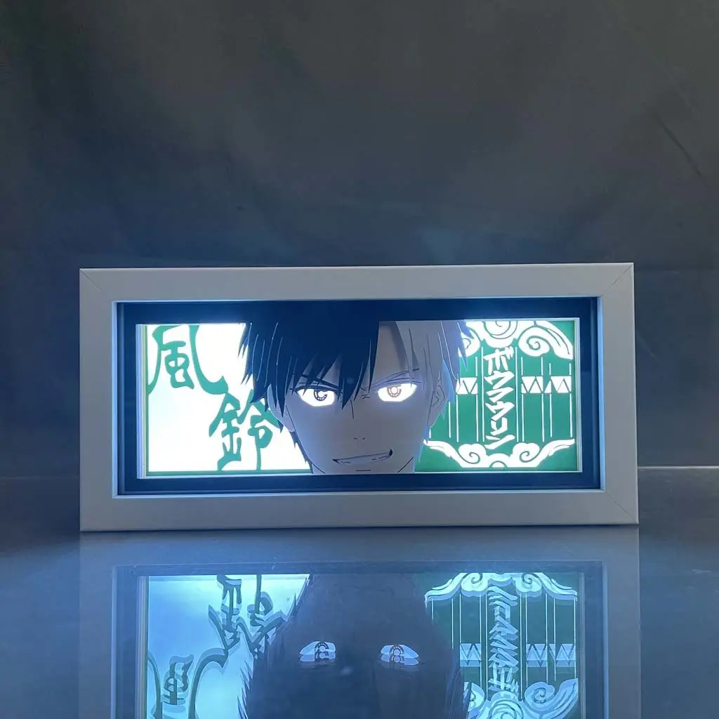 Sakura Haruka Anime Light Box Eye Face Lamp for Bedroom Decoration Lightbox Manga Paper Carving Table Desk Lamp Birthday Gift