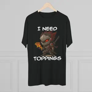 Overwatch genji "I need toppings" pizza meme Graphic Tee | shirt | | Anime Tees | Anime Gifts | graphicsAnime Shirt