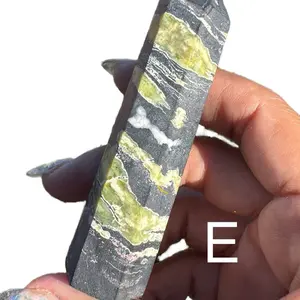 Green Opal in Hematite Crystal Towers from Urban Rutile