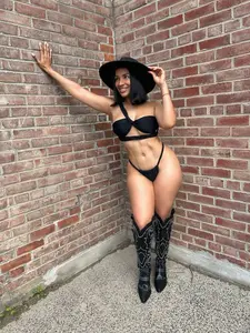Black Gladiator Luxe 3-Piece Swimsuit Set