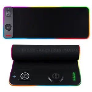 Wireless Charging RGB Gaming Mouse Pad 15W, LED Mouse Mat 800x300x4MM, 10 Light Modes Extra Large Mousepad Non-Slip Rubber Base Computer Keyboard Mat for Gaming, MacBook, PC, Laptop, Desk