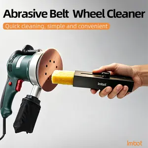 IMBOT Abrasive Belt Wheel Cleaner Quick cleaning simple and convenient Does not damage the surfaceof the sand beltTelescopic PropulsionSquare Tube Hands-free prevents handinjuries and is safer Rotate the screws on both sides toadjust  Detachable design