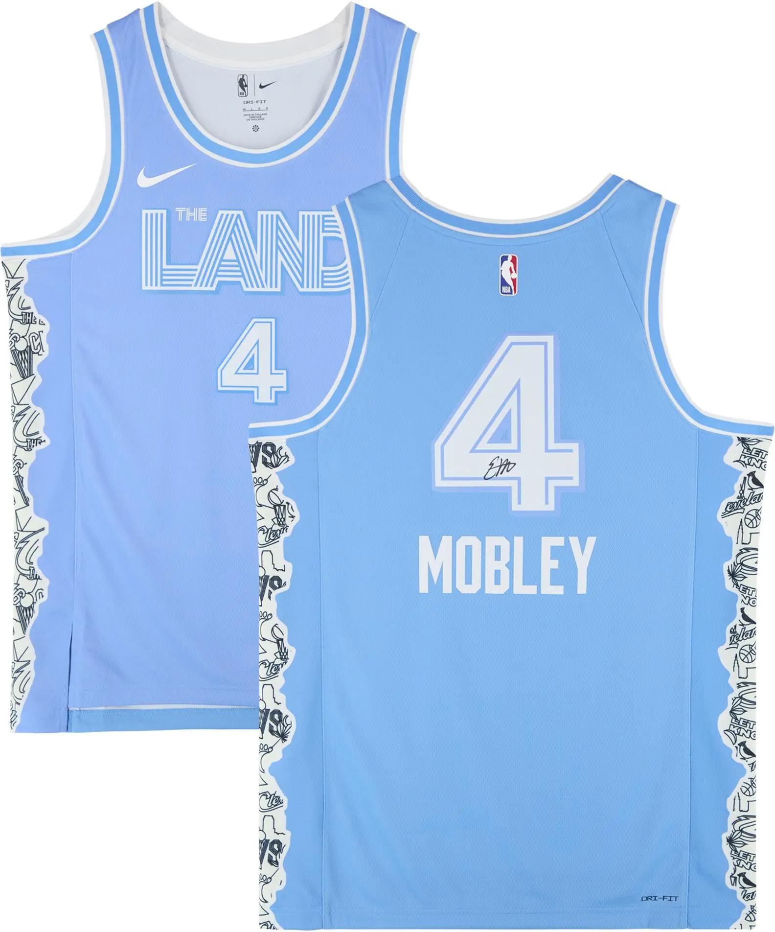 Evan Mobley Cleveland Cavaliers Autographed Nike 2024-25 City Edition Swingman Jersey - Fanatics Authentic Certified