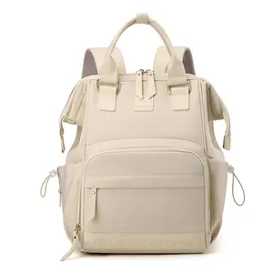 New Simple Fashion Mom Bag, Stylish Women Backpack, Multi-Functional Travel Backpack, Large Capacity Convertible Backpack, Baby Stroller, Travel, Hospital Use, Daily Backpack