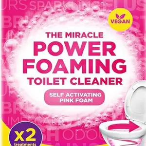 The Pink Stuff, Foaming Powder for Toilets, Bathroom Cleaner, 2 treatments, 7 oz Bowl Cleaning