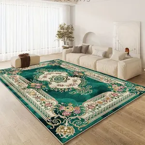 Large Bohemian Cream Cream-Colored Carpet Compatible for Large Spaces Large Suitable for Living Room Bedroom Office Machine-Washable Flat Weave Carpet with Cream Soft Non-Slip Floor Rug