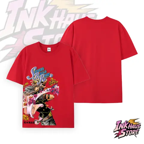 Gyro Zeppeli，JoJo's Bizarre Adventure: Steel Ball Run--Short-sleeved cotton unisex casual T-shirt