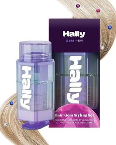 Gem Pen - Hair Gem Styling Set - Includes Gem Pen Applicator + 60 Multicolored Gems - Hair Safe Adhesive - For All Hair Types/Styles