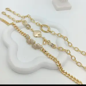 Yordy Elegant bracelets for women, high quality and varied bracelets, 14k gold plated.