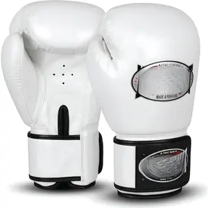 Boxing Gloves for Men & Women - Maya  Leather  & Sparring Gloves for Muay Thai, MMA & Kickboxing, Heavy Bag & Pad Work, Breathable Ventilated Palm Design