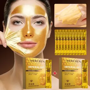 2 Boxes Mercilen Royal Bee Collagen Firming Essence Mask, Hydrating, Tightening, Brightening, Travel Size, Unisex Skincare, Hydrate