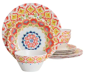 Laurie Gates California Designs Tamayo 12 PieceDinnerware Set