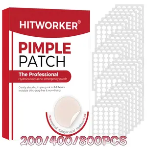 200/400/1200pcs Waterproof Breathable Tea Tree Oil Acne Patches, Hydrocolloid Patches, Gentle Non-Irritating Facial Care, Suitable for Men and Women, Skin Friendly