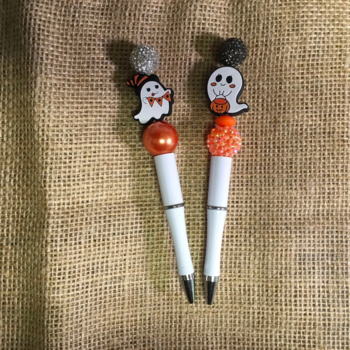 Two beaded pens $14.00 Plastic Metal